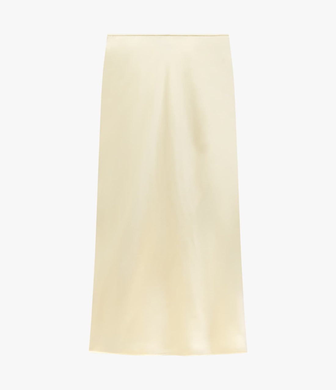 Another Tomorrow Satin Skirt in Butter – Satin Women's Skirt