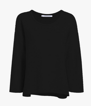 Scoopneck Sweatshirt | Black