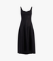 Seamed Bodice Dress | Black in black