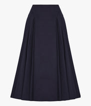 Seamed Full Skirt | Midnight