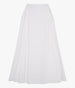 Another Tomorrow Seamed Full Skirt in White – Cotton Women's Skirt