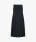 Another Tomorrow Seamed Knit Flare Skirt in Black – Viscose Women's Skirt