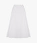 Another Tomorrow Seamed Full Skirt in White – Cotton Women's Skirt