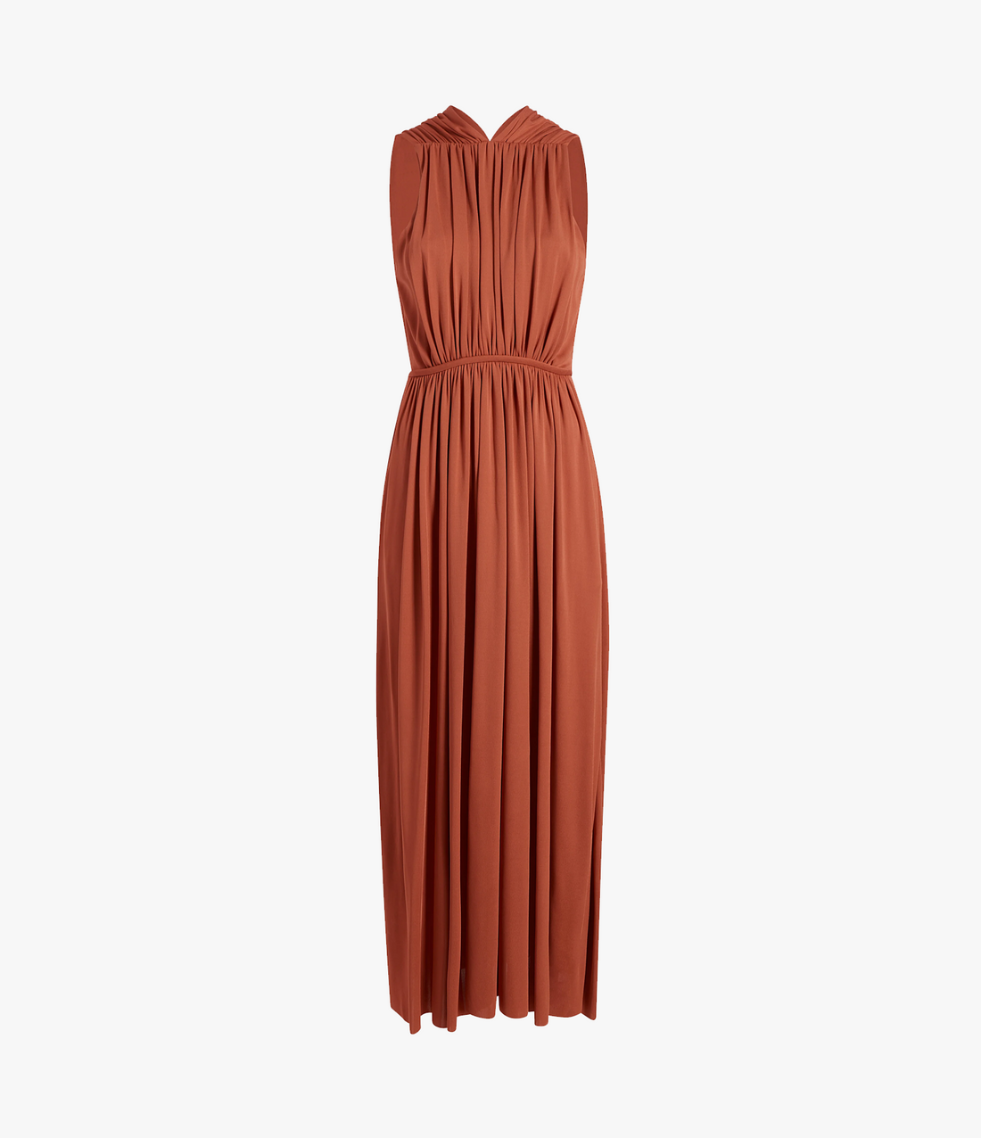 Shirred Midi Dress | Sienna Red