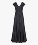 Another Tomorrow Silk Polka Dot Dress in Black/Cream Dot – Silk Women's Dress