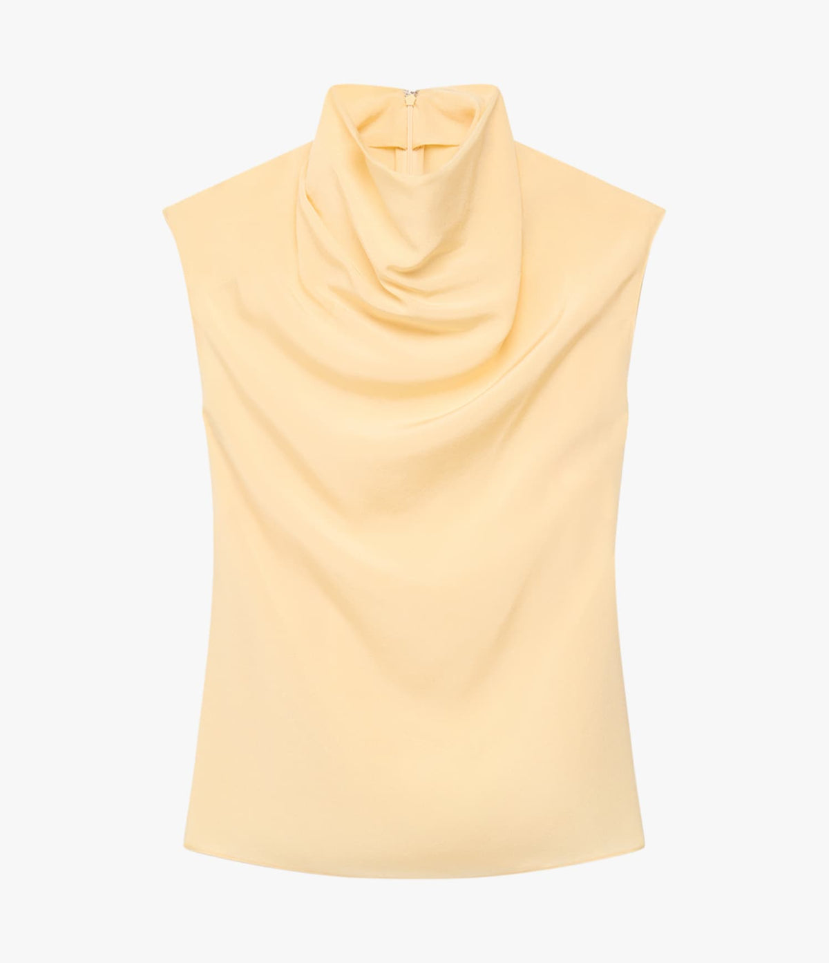 Another Tomorrow Silk Draped Top in Butter – Silk Women's Top