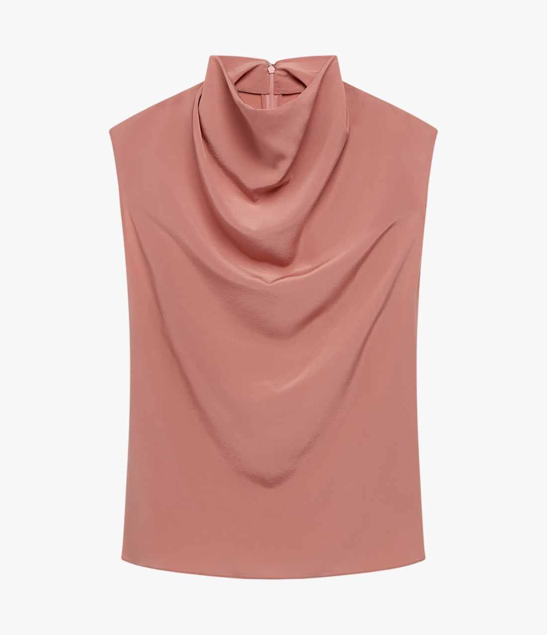 Another Tomorrow Silk Draped Top in Canyon – Silk Women's Top