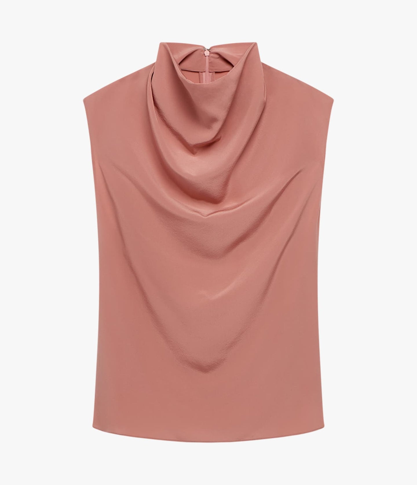 Another Tomorrow Silk Draped Top in Canyon – Silk Women's Top