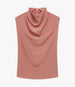 Another Tomorrow Silk Draped Top in Canyon – Silk Women's Top