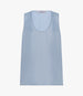 Another Tomorrow Silk Tank in Sky – Silk Women's Top