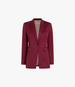Single Button Jacket | Maroon
