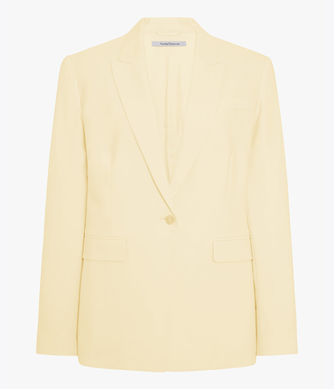 Another Tomorrow Single Button Jacket in Sunlight – Wool Women's Jacket