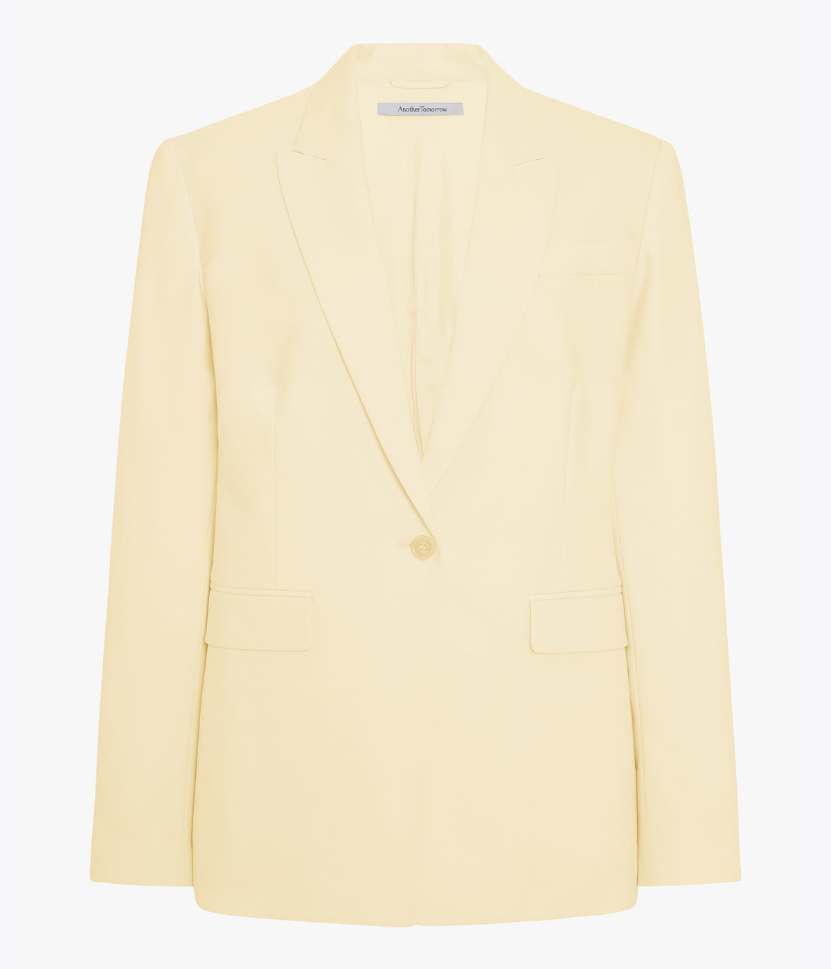 Another Tomorrow Single Button Jacket in Sunlight – Wool Women's Jacket
