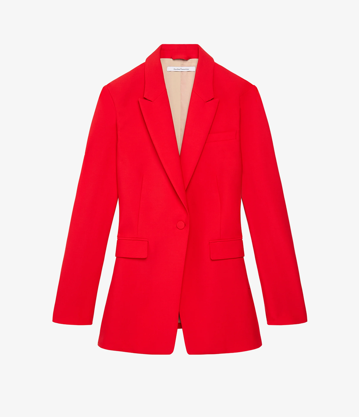 Single Button Jacket - Resale | Fire Red