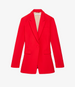 Single Button Jacket - Resale | Fire Red