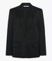 Another Tomorrow Single Button Relaxed Jacket in Black – Wool Women's Jacket
