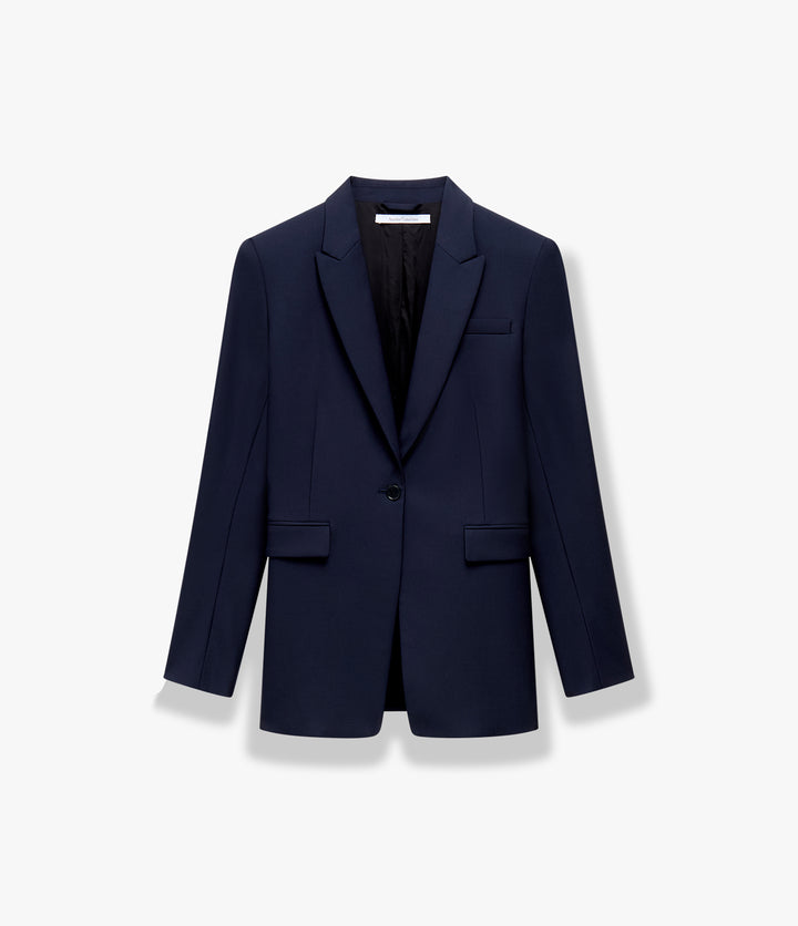 Single Button Jacket in navy