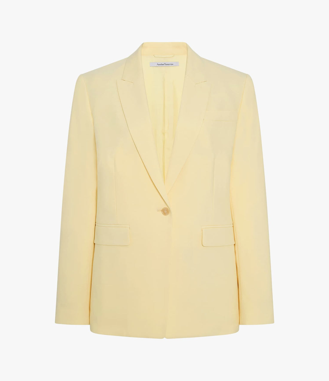 Another Tomorrow Single Button Jacket in Sunlight – Wool Women's Jacket