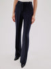 Another Tomorrow Slight Flare Trouser in Navy – Wool Women's Trousers