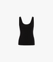 Another Tomorrow Slim Tank Top in Black – Cotton Women's Top