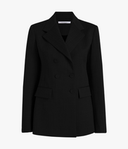 Double Breasted Structured Jacket | Black