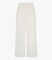 Linen Pleated Trouser | White