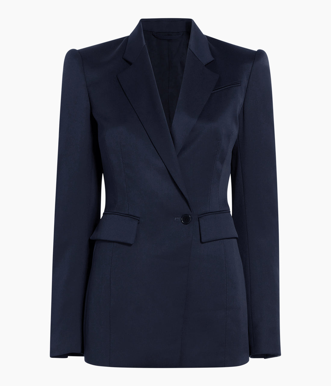Seamed Waist Jacket | Navy