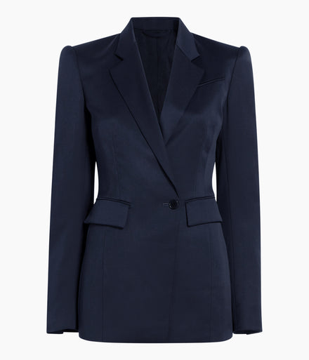 Seamed Waist Jacket | Navy
