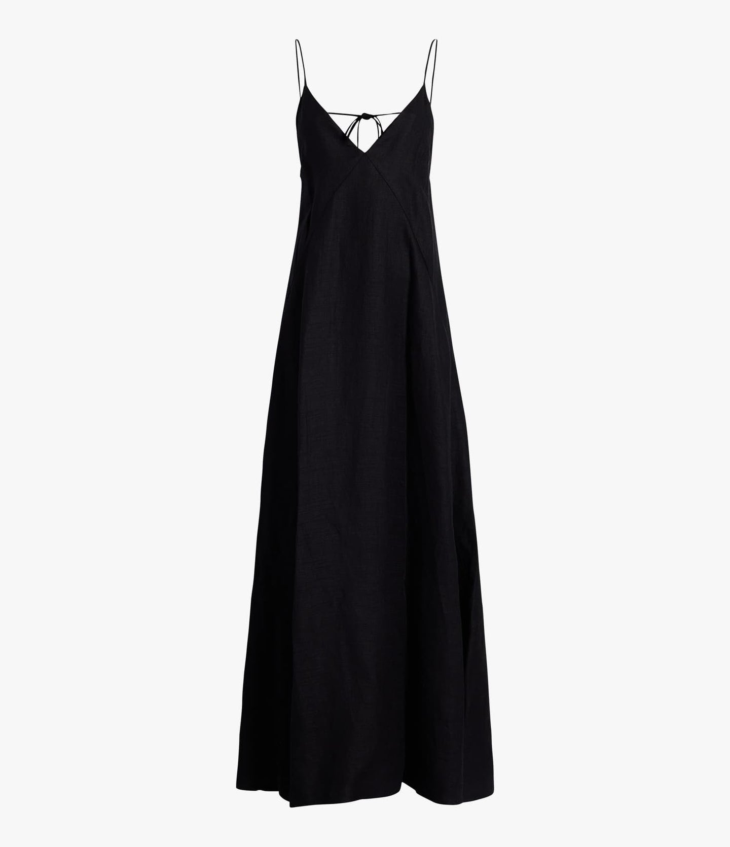 Seamed Slip Dress | Black