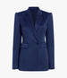 Another Tomorrow Seamed Waist Jacket in Navy – Wool Women's Jacket