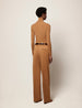 Another Tomorrow Ribbed Turtleneck in Vicuna – Wool Women's Knitwear