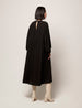 Another Tomorrow Drawstring Gathered Dress in Black – Viscose Women's Dress