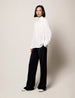 High Neck Blouse - Resale | White