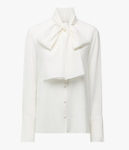 Signature Bow Blouse | Off White