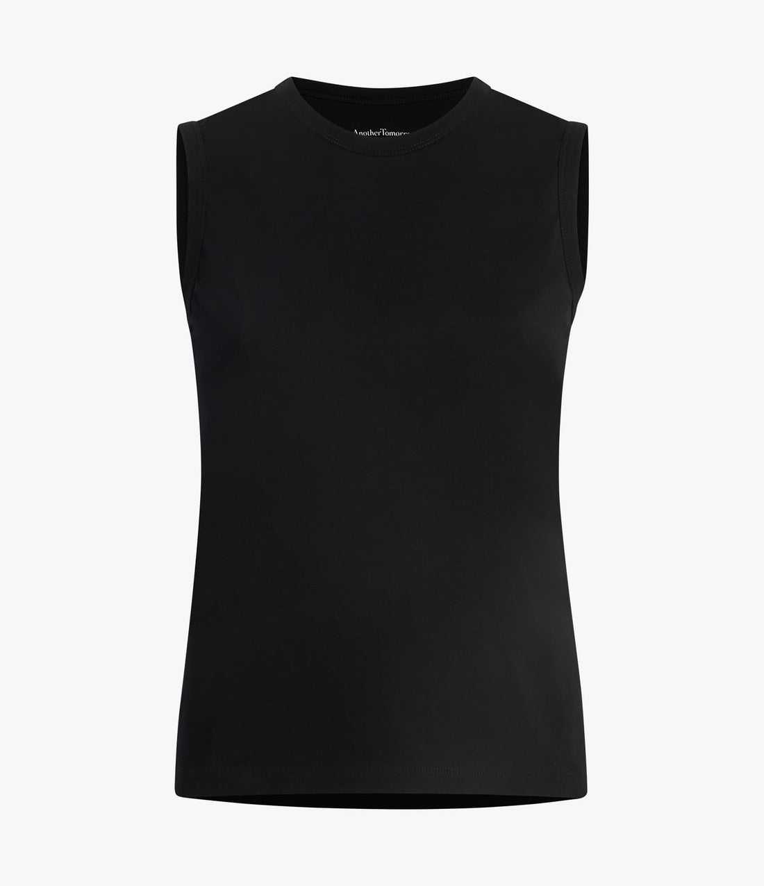 Another Tomorrow Sleeveless Tee in Black – Cotton Women's Top