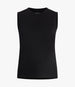 Another Tomorrow Sleeveless Tee in Black – Cotton Women's Top