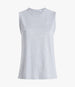 Another Tomorrow Sleeveless Tee in Heather Grey – Cotton Women's Top