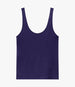 Another Tomorrow Slim Tank Top in Indigo – Cotton Women's Top