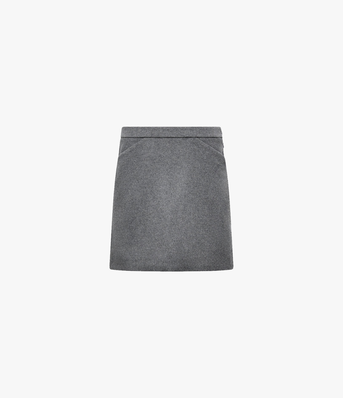 Tailored Mini Skirt | Medium Melange Grey