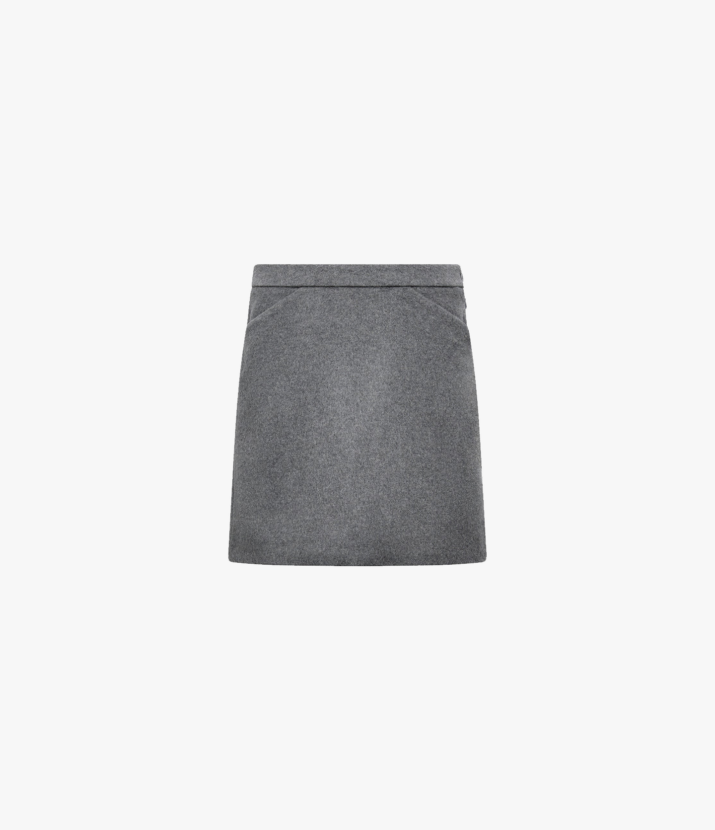 Tailored Mini Skirt | Medium Melange Grey