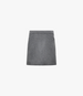 Tailored Mini Skirt | Medium Melange Grey