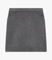 Another Tomorrow Tailored Mini Skirt in Medium Melange Grey – Cashmere Women's Skirt
