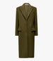 Another Tomorrow Tailored Overcoat in Moss – Wool Women's Outerwear