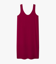 Silk Tank Dress | Magenta