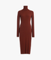 Turtleneck Sweater Dress | Rust