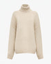 Cashmere Oversized Turtleneck | Ivory