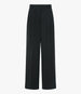 Twill Pleated Trouser | Black