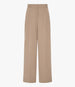 Twill Pleated Trouser | Camel