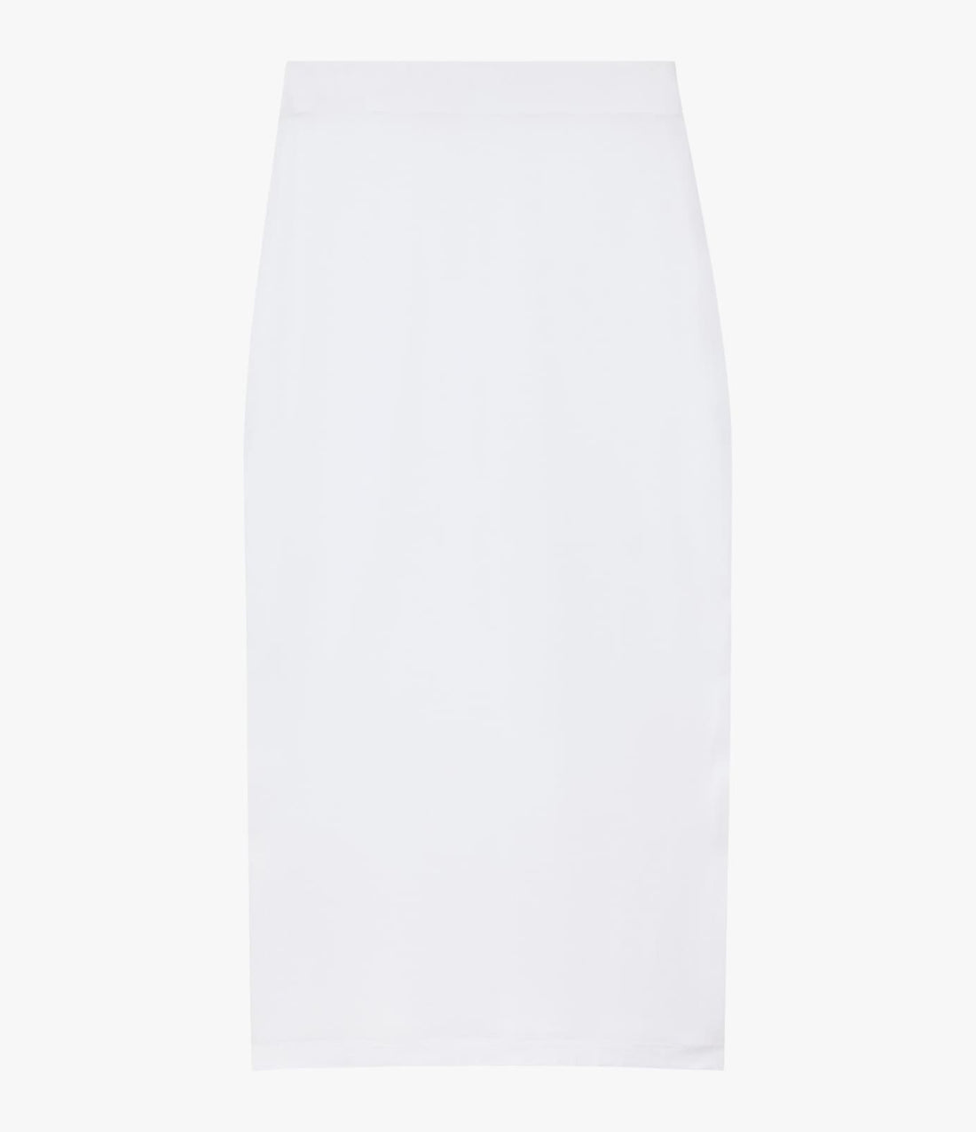 Another Tomorrow Tube Skirt in White – Cotton Women's Skirt