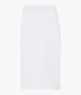 Another Tomorrow Tube Skirt in White – Cotton Women's Skirt